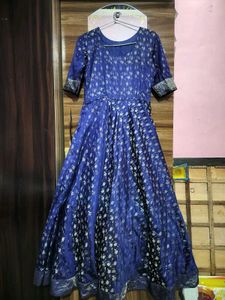 Elegant Blue Ethnic anarkali