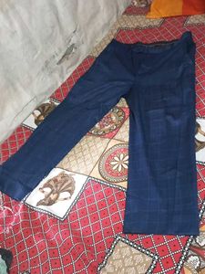 Blue Checked Pants