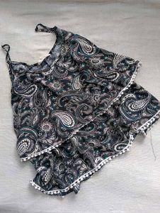 Paisley Print Tiered Cami Top
