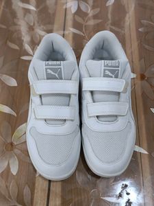 Puma Unisex White Sneakers UK4