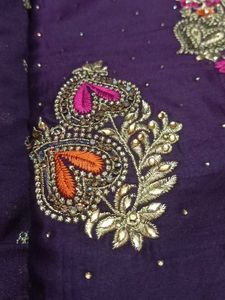 Purple Wedding Wear Suit Material