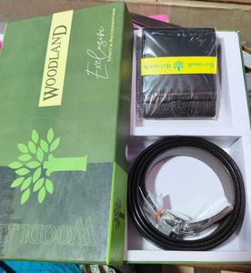 Woodland Belt & Wallet Set