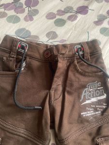 Kids Brown Cargo Pants