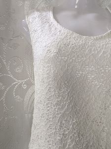 Off White A-line Dress