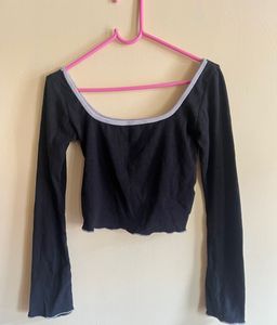 Black Long Sleeve Top