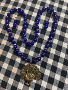 Peacock Pendant Necklace &amp; Earring Set