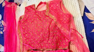 Elegant Pink Lehenga Choli