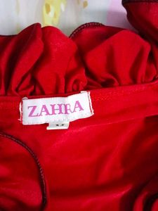 (1094)Red Floral Bolero Jacket