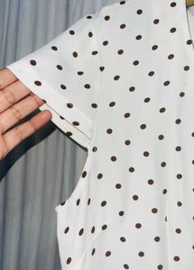 Women&#39;s Summer Dot Print Casual Top
