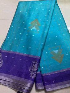 New aqua Blue N Purple Joint Saree