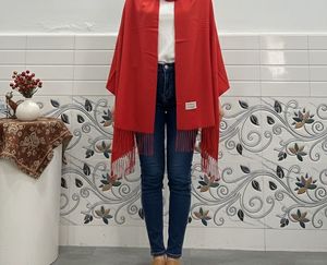 Burberry Red Scarf Unisex