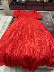 Elegant Red Ethnic Gown
