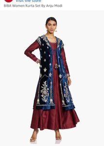 Maroon Ethnic Gown