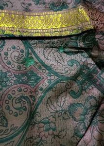 Beautiful Gold Border Saree