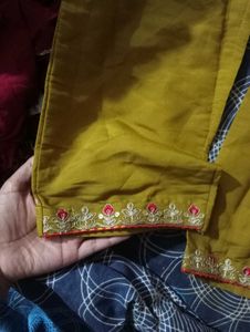 mehndi colour kurta set