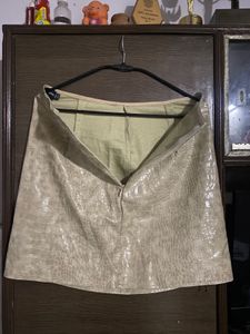 Crocodile Print Mini Skirt