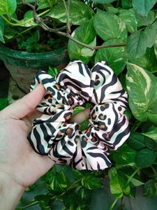 Satin Printed Scrunchies XL Size