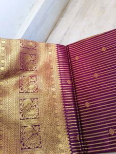 Elegant Purple Soft Banarasi Silk Saree
