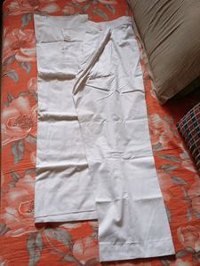 White Mens Long Kurta Set With Lengha