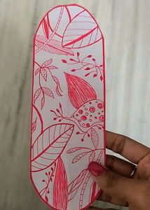 Pretty Bookmark Red And White