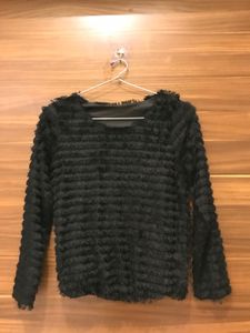 Black Fur Top
