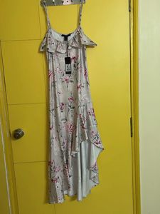 Floral Print Hi-Lo Dress