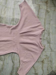 Elegant Pink Midi Dress