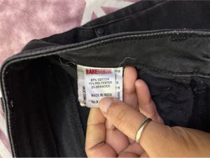 Embroidered Black Jeans