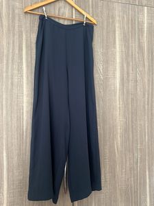 Navy Blue Wide Leg Pants