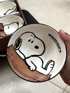 Snoopy Ceramic Bowls - Set of 4