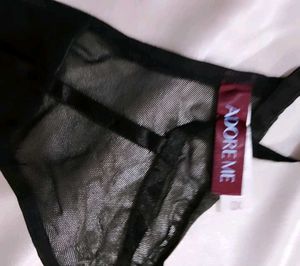 Black Lace Detail Panty