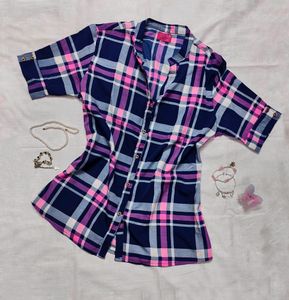 Checked Print Shirt 💌