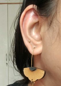 Dangling Wooden Earrings