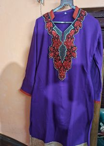 Warm Kurta And Leggings For Winters