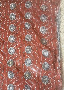 Bahut Hi Pyara Sequence Work Grey And Brown Colou