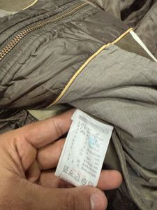 Lacoste Quilted Olive ZipUp Jacket