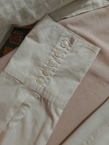 White Button-Down Top