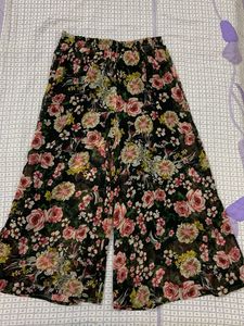 Floral Wide Leg Pants-plazzos