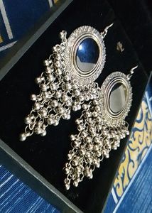 Silver Colour Earrings 😻🦋