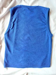 Blue Ribbed Tank Top💙
