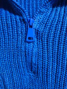 Blue Knit Pullover