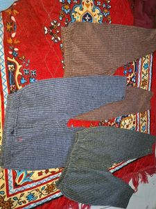 price drop 🔻3 woollen Striped Pants on sale