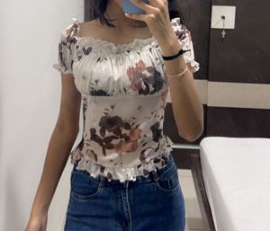 Floral Y2k Top