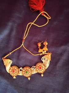 Rani Set Necklace With Earrings Combo Of Two