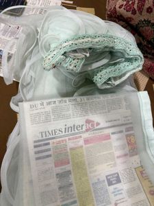 Sea green fril lehenga