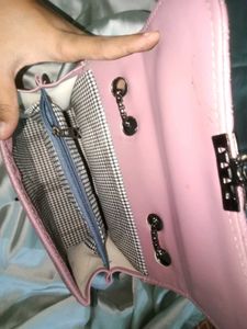 Pink Quilted Handbag