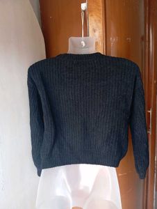Cozy Black Knit Sweater