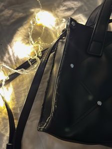 Guess Black Quilted Satchel Bag