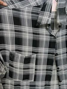 Checked Black and White Shirt