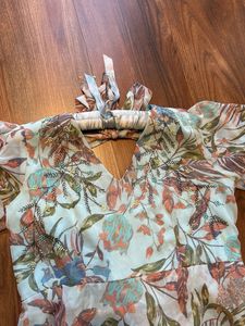 Floral Ruffle Midi Dress